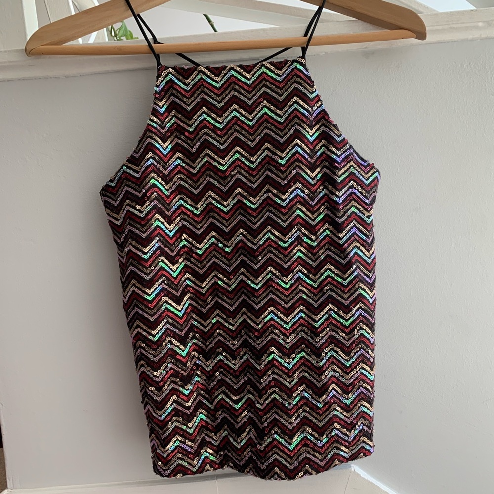 TOPSHOP Sequin Top